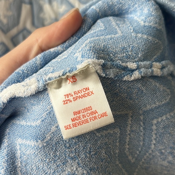 NWT Torn by Ronny Kobo Blue Tina Marrakech Tile Knit Fit Flare Sz XS - Picture 6 of 6